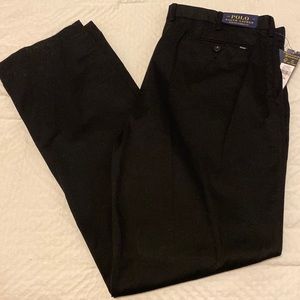 NWT 38/34 Polo by Ralph Lauren Black Stretch Classic fit Chino/Dress slacks.